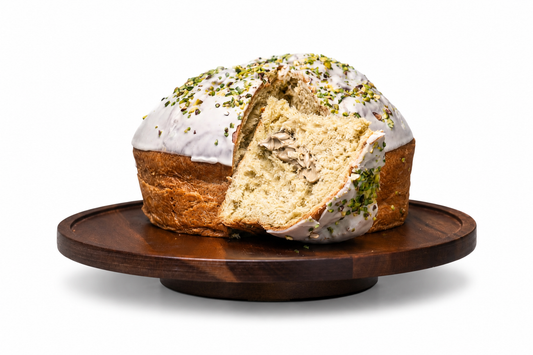 Handgemachter Panettone Pistacchio von Casa PaSimoni mit Pistazienglasur, 1 kg